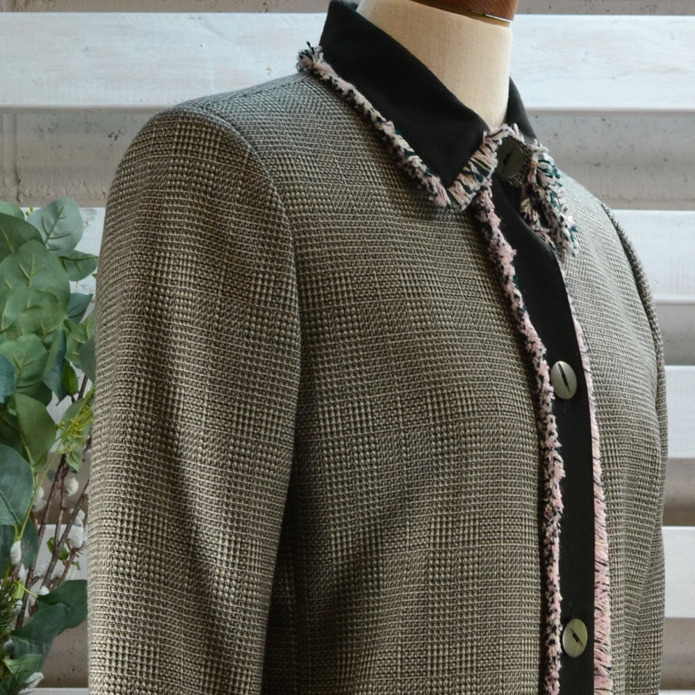 Women's 100% Wool Coat Tweed Full Length by Harve